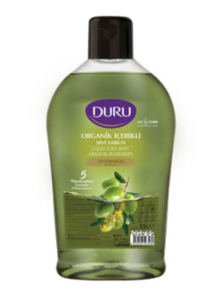 DURU SIVI SABUN 1500 ML-H.CEVIZ&ORG ZEYTINYAĞ